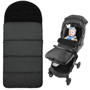 PROMOCIÓN: Vicloon Saco Silla Paseo Universal, Saco Invierno Silla Paseo, Resistente al Viento y al Frío/Desmontable/Fácil de Limpiar, Esenciales para Viajar con El Bebé, para Muchos Cochecitos, Negro | Oferta Amazon