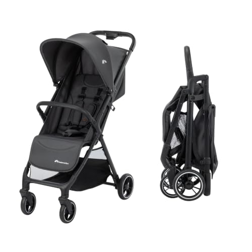OPORTUNIDAD: Bebeconfort Azur, Cochecito Compacto para Bebés, 0-3 Años , Silla de Paseo Bebé Ligera, Plegado Automático con Una Mano, Posición de Reclinación Total, Cesta Amplia, Mineral Graphite en promoción