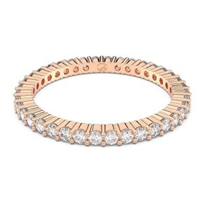 REBAJADO: Swarovski Anillo Vittore, Talla redonda, Blanco, Acabado tono oro rosa al mejor precio