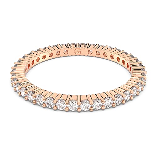 REBAJADO: Swarovski Anillo Vittore, Talla redonda, Blanco, Acabado tono oro rosa al mejor precio