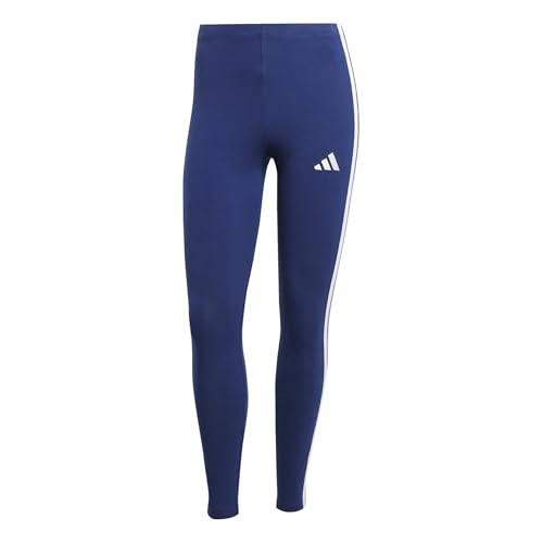 OFERTA: adidas Mujer Essentials 3-Stripes Cotton Leggings Tights, Dark Blue/White, S con oferta