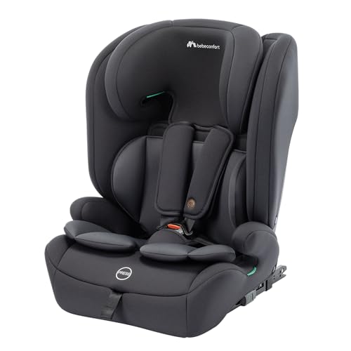 OPORTUNIDAD: Bebeconfort EverFix Plus i-Size, Silla Coche ISOFIX, 76–150 cm, Full Black | Alzador de Coche Evolutivo, 15 Meses – 12 Años, Protección Frente a Impactos Laterales, 14 Posiciones del Reposacabezas con descuento
