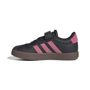 TOP VENTAS: adidas Unisex niños VL Court 3.0 Hook and Loop Kids Shoes, Core Black/Pink Fusion/GUM5, 30 EU con oferta