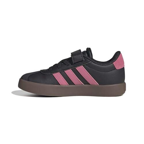 TOP VENTAS: adidas Unisex niños VL Court 3.0 Hook and Loop Kids Shoes, Core Black/Pink Fusion/GUM5, 30 EU con oferta