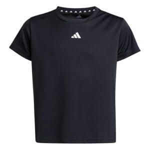TOP VENTAS: adidas Niñas Train Essentials Regular Fit Logo Training Junior Girls Shirt, Black/White, 7-8 Years al mejor precio