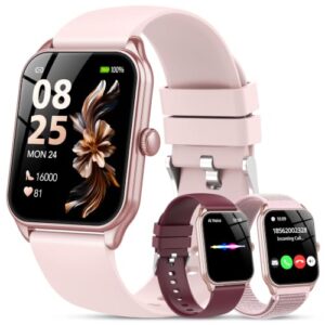 OPORTUNIDAD: Reloj Inteligente Mujer-3 Correas, Llamadas y Voz AI, Whatsapp Notificación,1.83″ Smartwatch Mujer con SpO2 Pulsómetro Monitor de Sueño,120+Modos Deportes, Impermeable IP68 para iOS/Android al mejor precio