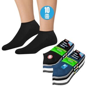 SOXCO 10 Pares Calcetines Tobilleros Mujer Hombre Verano Calcetines Cortos Bajos, paquete de 10 con descuento