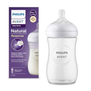 OPORTUNIDAD: Philips Avent Biberón Natural Response: biberón para bebés recién nacidos de 260 ml, sin BPA, a partir de 3 a 6 meses modelo SCY903/01) con descuento
