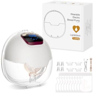 ¡GRAN PRECIO! Sacaleches Eléctrico Manos Libres 4 Modos y 15 Niveles Sacaleches Electricos con Pantalla LED 180ml Extractor de Leche Materna con Bridas de 18/20/22/24 mm | Oferta Amazon