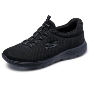 TOP VENTAS: Skechers Mujer Summits 12980 Zapatillas, Black Mesh/ Trim, 39 EU con oferta