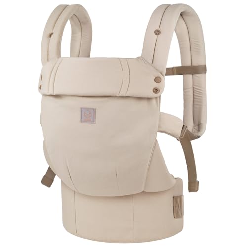 TOP VENTAS: GAGAKU Mochila Portabebés, Ergonómica Portabebes, para Bebés de 3,2 a 15 kg, Advanced 4 in 1 con Porteo Bebe, Ajustable Cómodo y ligero, para transportar en el abdomen y en la espalda, Caqui con descuento