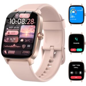 PROMOCIÓN: Reloj Inteligente Mujer Hombre con Llamadas y Voz AI, 1.85» Smartwatch con Whatsapp Notificación, Pulsómetro/SpO2/Sueño/Podómetro, 110+ Modos Deportivos, Impermeable IP68 para iOS/Android con oferta
