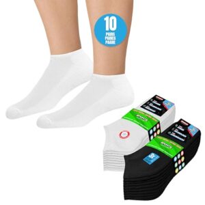 PROMOCIÓN: SOXCO 10 Pares Calcetines Tobilleros Mujer Hombre Verano Calcetines Cortos Bajos, paquete de 10 | Oferta Amazon
