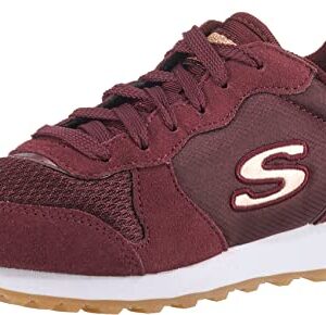 ¡GRAN PRECIO! Skechers Mujer OG 85 Goldn Gurl Trainer, Burgundy Suede/ Nylon/ Mesh/ Rose Gold Trim, 38 EU en promoción