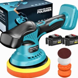 OFERTA: Yofuly Pulidora Orbital a Batería 6 , 8 Velocidades, 2x2000mAh, Compatible Makita 18V, para Detallado Auto con descuento
