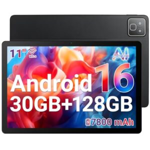 PROMOCIÓN: Tableta Android 16, 30GB + 128GB , tableta de 11 con 5.3, , cámara dual, 5 núcleos, 5 MP + 8 MP, 7800 mAh, tabletas con modo teclado, luces arcoíris rebajado hoy