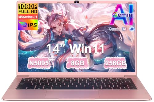 REBAJADO: Ordenador Portátil 14 Celeron N5095 Upto 2,9 GHz Portatiles 8GB 256GB SSD TF 1TB LPDDR4 Win11 5G WiFi 1920*1080 FHD mini HDMl Laptop Película Protectora Español - Oro Cuerpo Metálico al mejor precio